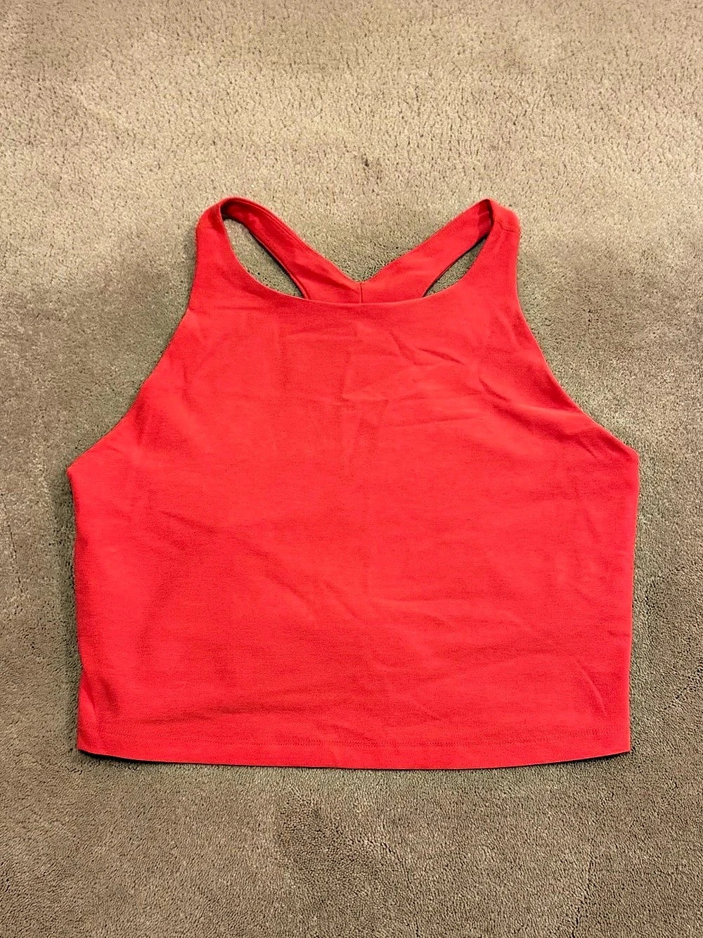 Beyond Yoga Spacedye Slim Racerback Cropped Tank and Leggings - Red